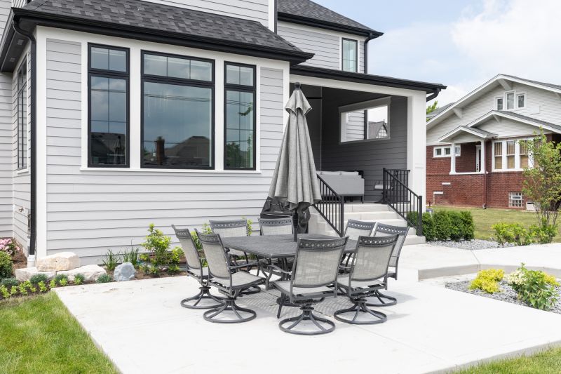 Concrete Patio with Finishing Touches